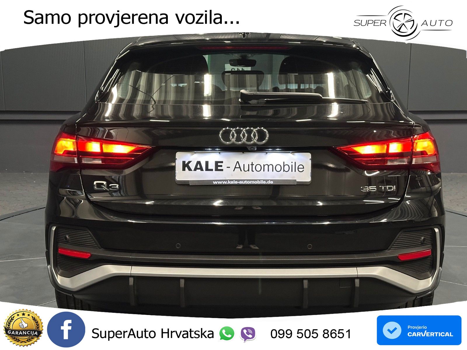 Audi Q3 Sportback 35 TDI (150 KS) S tronic S line LED+GR SJED+ACC