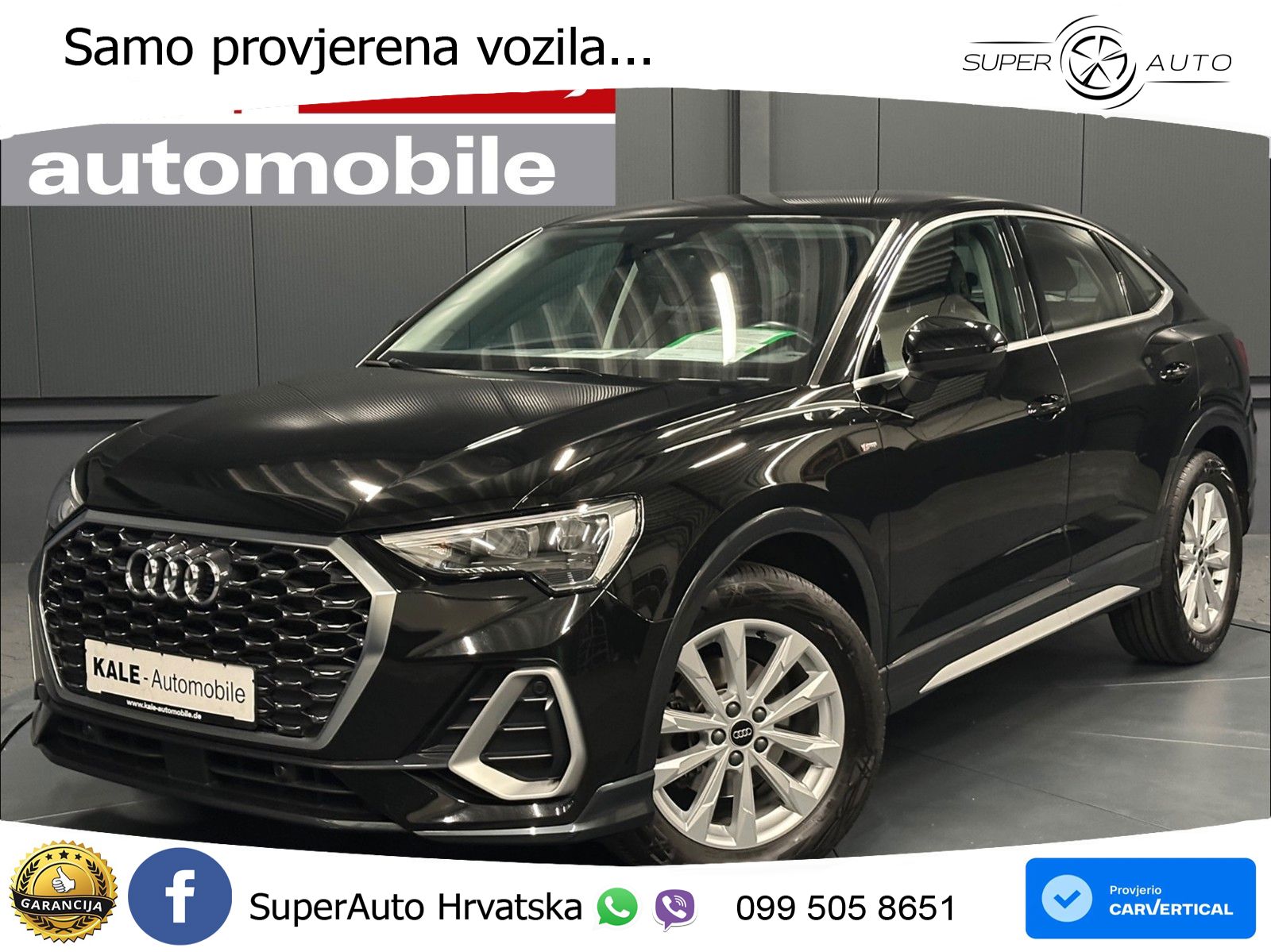 Audi Q3 Sportback 35 TDI (150 KS) S tronic S line LED+GR SJED+ACC