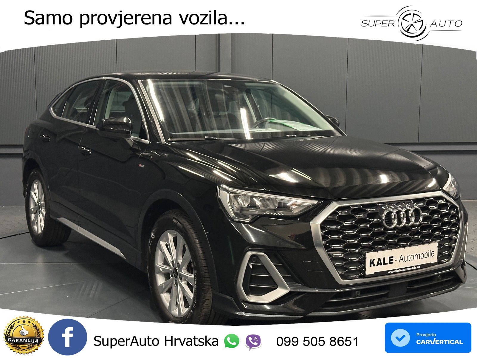 Audi Q3 Sportback 35 TDI (150 KS) S tronic S line LED+GR SJED+ACC