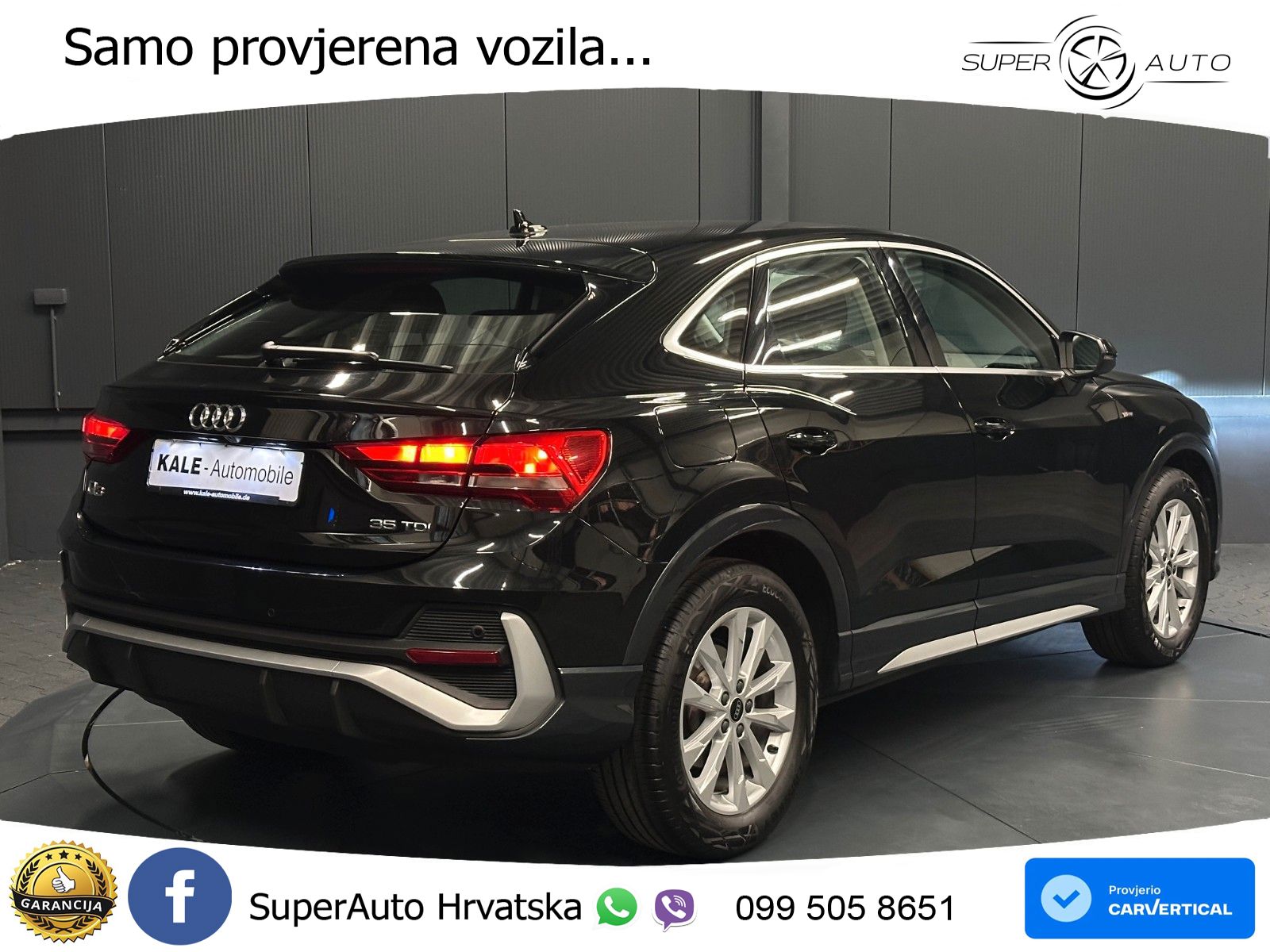 Audi Q3 Sportback 35 TDI (150 KS) S tronic S line LED+GR SJED+ACC