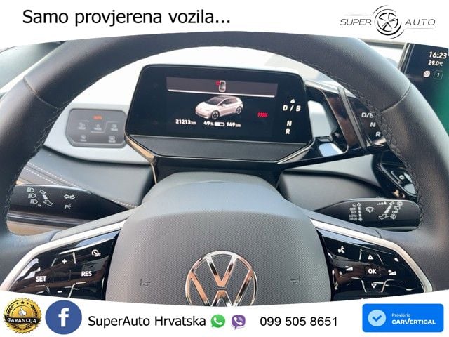 Volkswagen ID.3 Pro 62 kWh (204 KS) LED+GR SJED+ACC