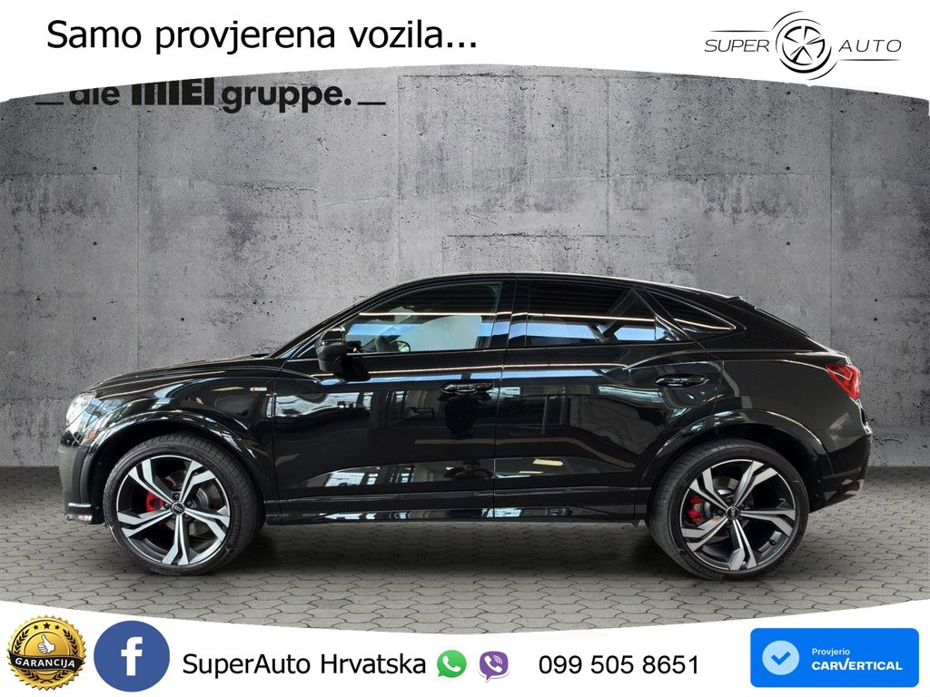Audi Q3 Sportback 40 TFSI (190 KS) quattro S tronic S line MATRIX+GR SJED+KAM