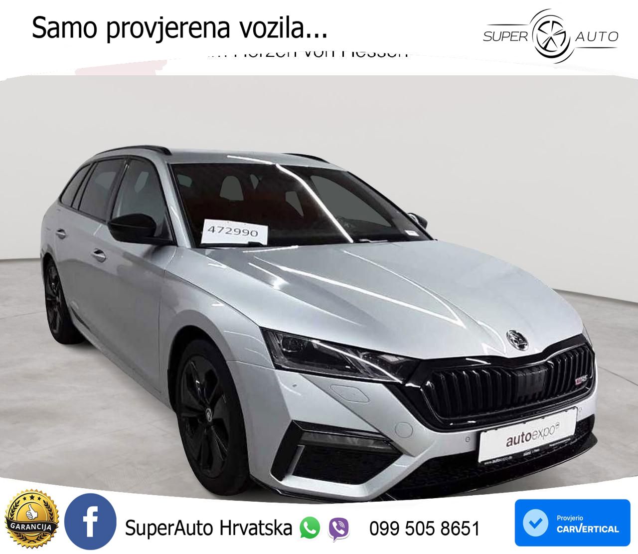 Škoda Octavia Combi RS 2.0 TDI (200 KS) DSG
