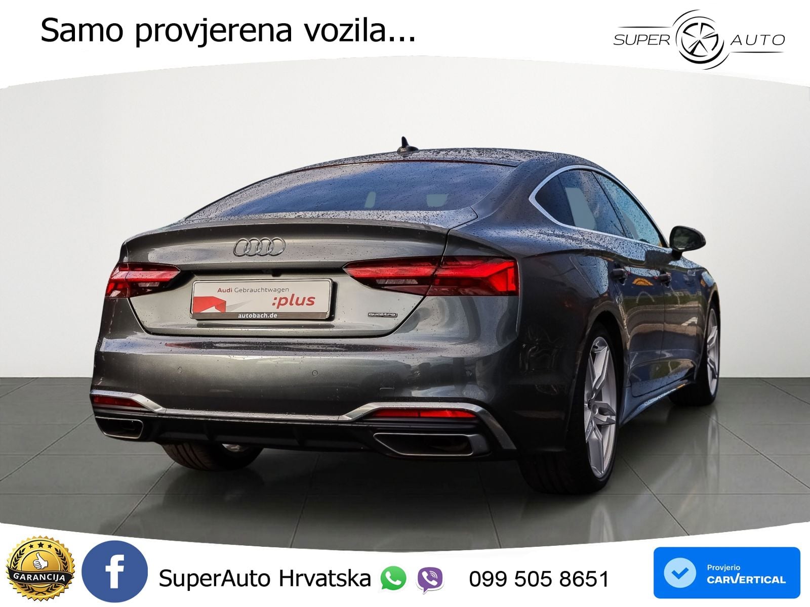Audi A5 Sportback 45 TFSI (265 KS) quattro S tronic S line MATRIX+GR SJED+KAM