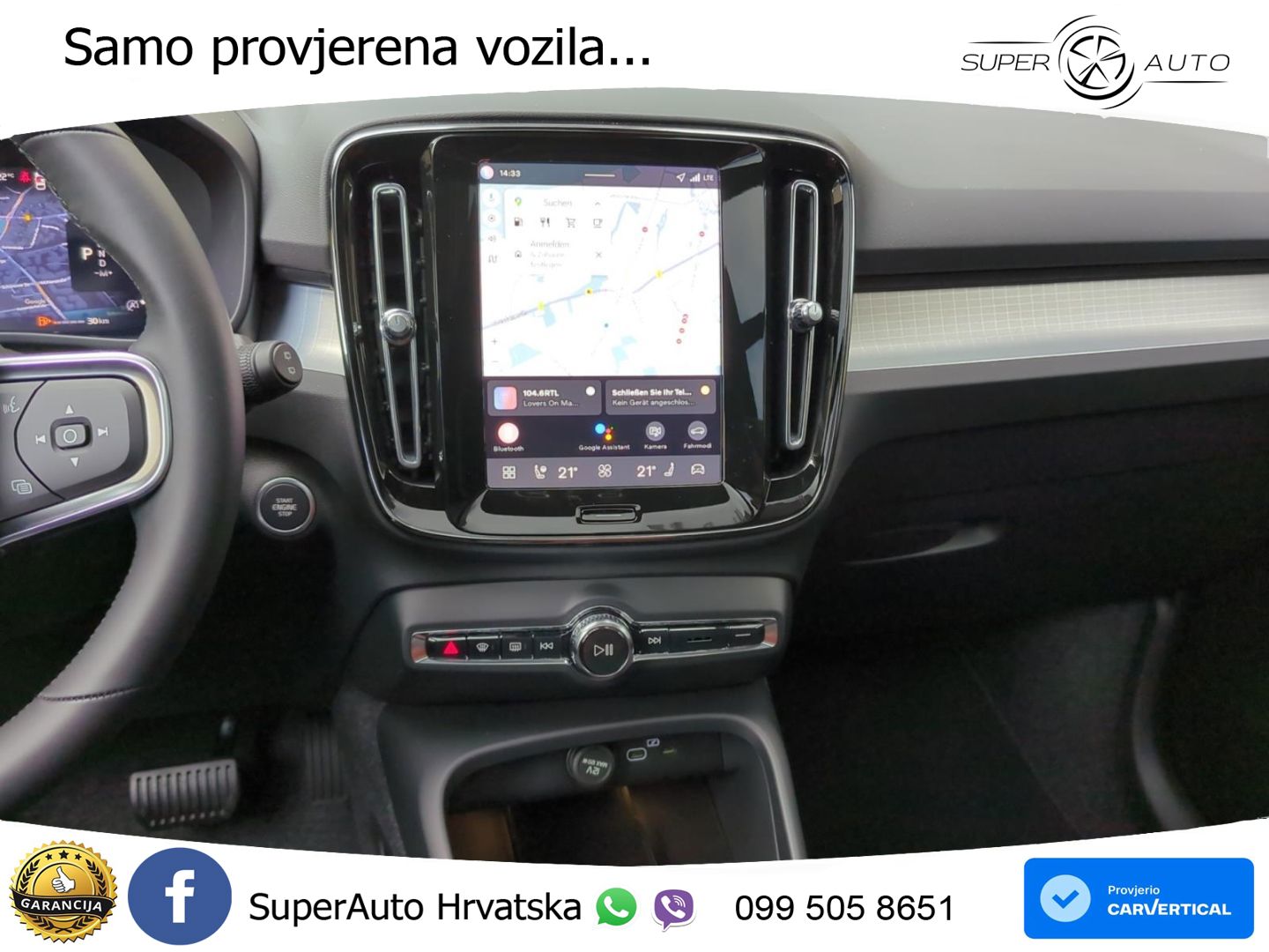 Volvo XC40 2.0 B3 163 KS Automatic ACC+GR SJED+360+PANO