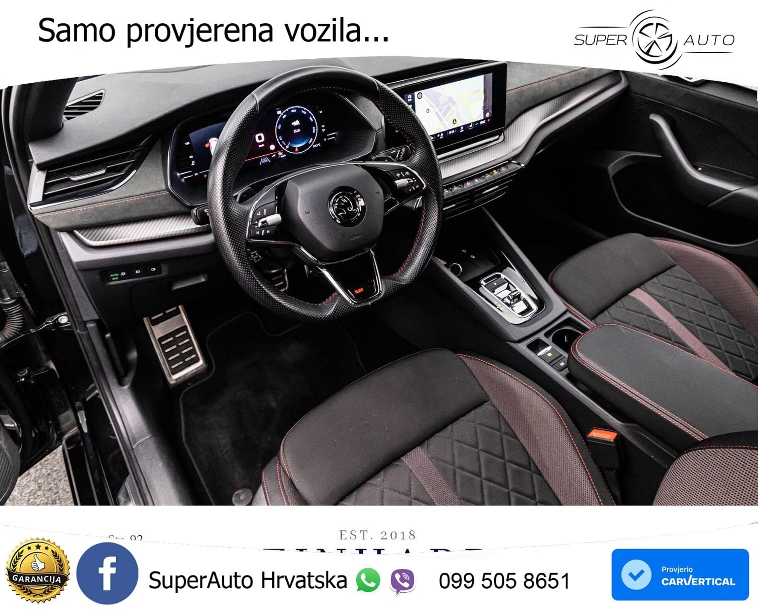 Škoda Octavia Combi RS 2.0 TDI (200 KS) DSG LED+GR SJED+ACC