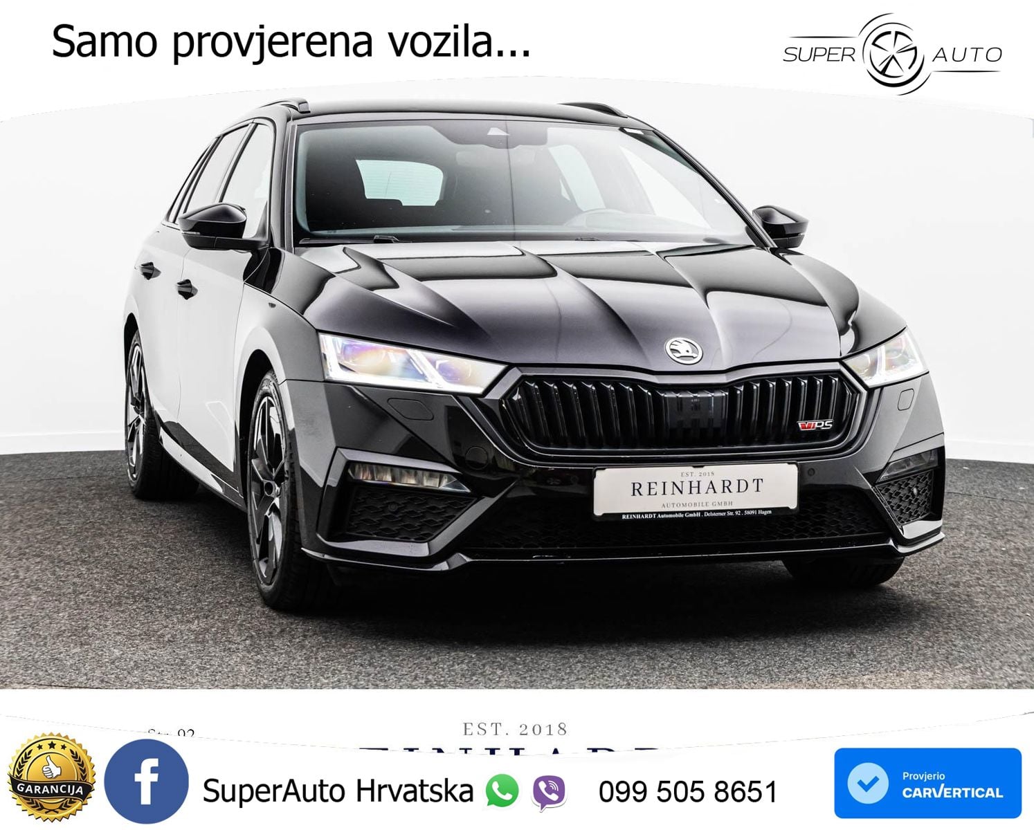 Škoda Octavia Combi RS 2.0 TDI (200 KS) DSG LED+GR SJED+ACC