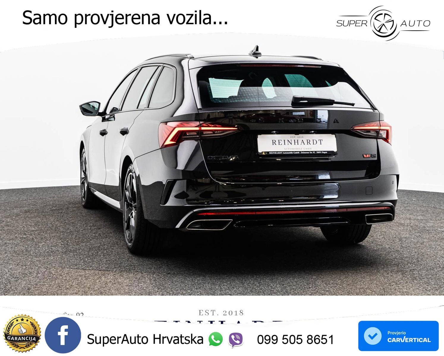 Škoda Octavia Combi RS 2.0 TDI (200 KS) DSG LED+GR SJED+ACC