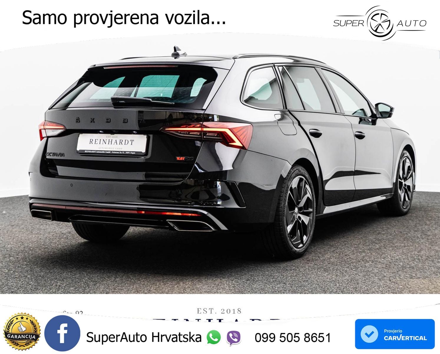 Škoda Octavia Combi RS 2.0 TDI (200 KS) DSG LED+GR SJED+ACC