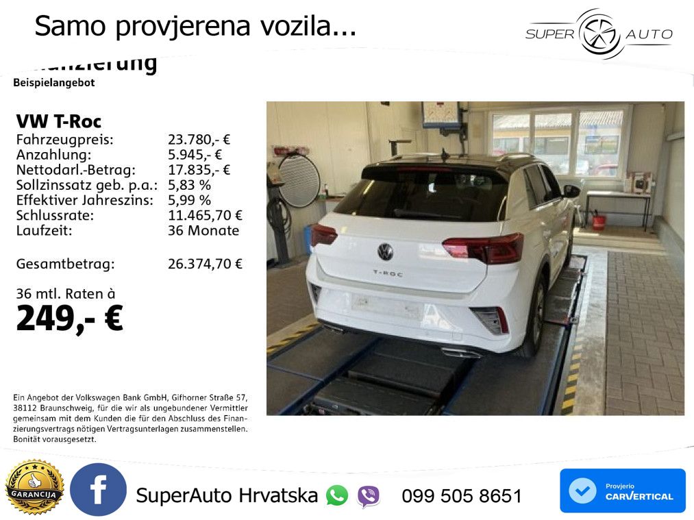 Volkswagen T-Roc I 1.5 TSI (150 KS) DSG LED+GR SJED+ACC