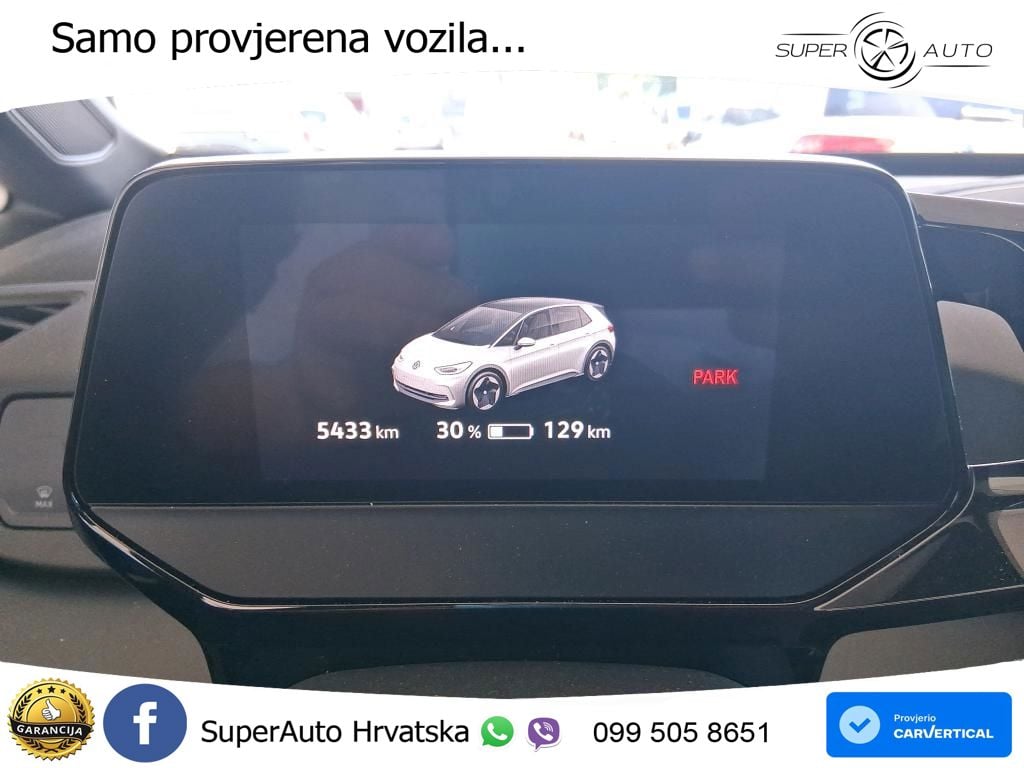 Volkswagen ID.3 Pro 62 kWh (204 KS) LED+GR SJED+ACC