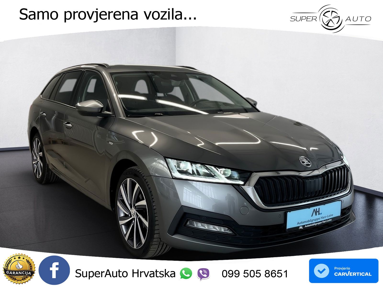 Škoda Octavia Combi 2.0 TDI (150 KS) DSG LED+GR SJED+ACC