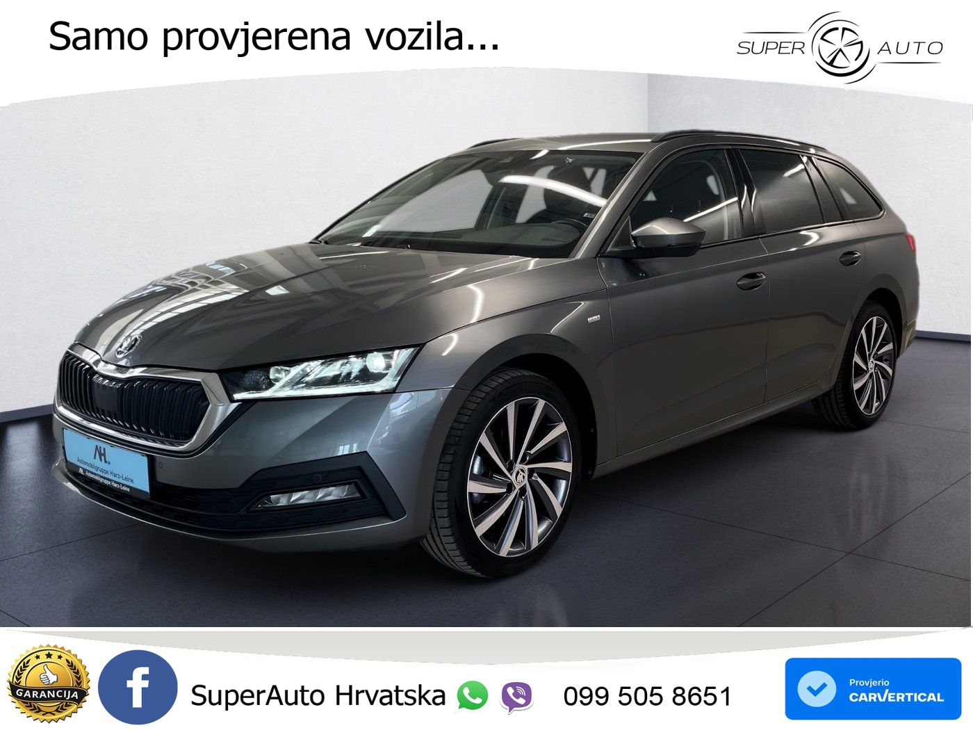 Škoda Octavia Combi 2.0 TDI (150 KS) DSG LED+GR SJED+ACC