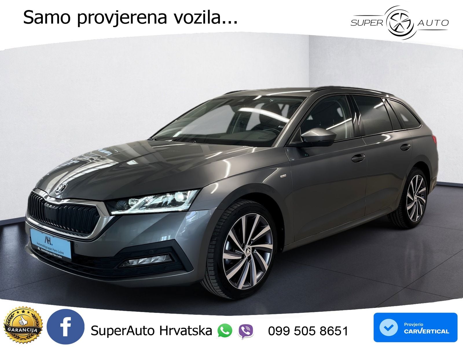 Škoda Octavia Combi 2.0 TDI (150 KS) DSG LED+GR SJED+ACC