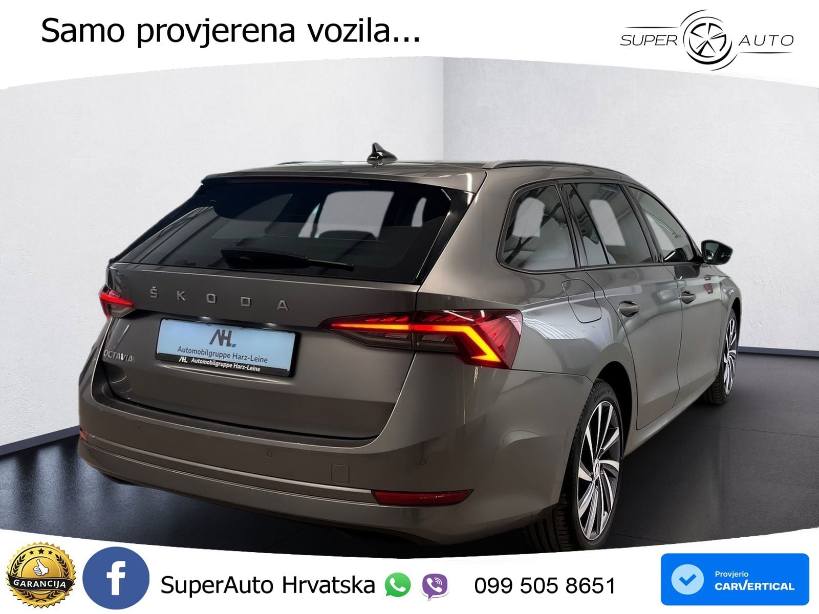 Škoda Octavia Combi 2.0 TDI (150 KS) DSG LED+GR SJED+ACC
