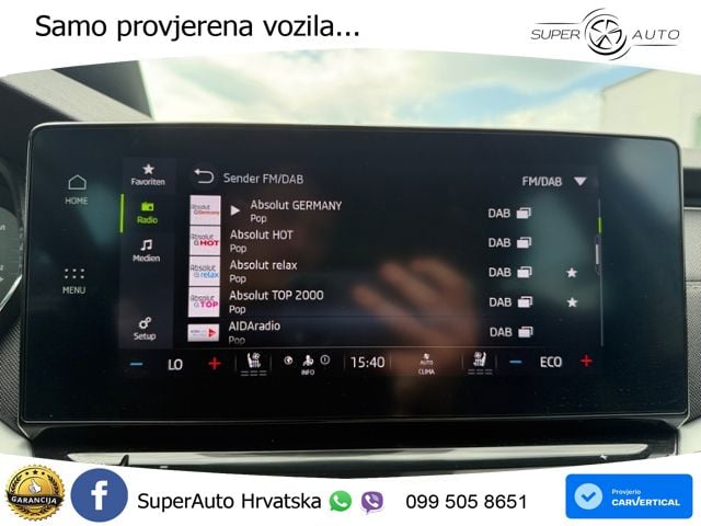 Škoda Octavia Combi iV 1.4 TSI (204 KS) DSG LED+GR SJED+ACC