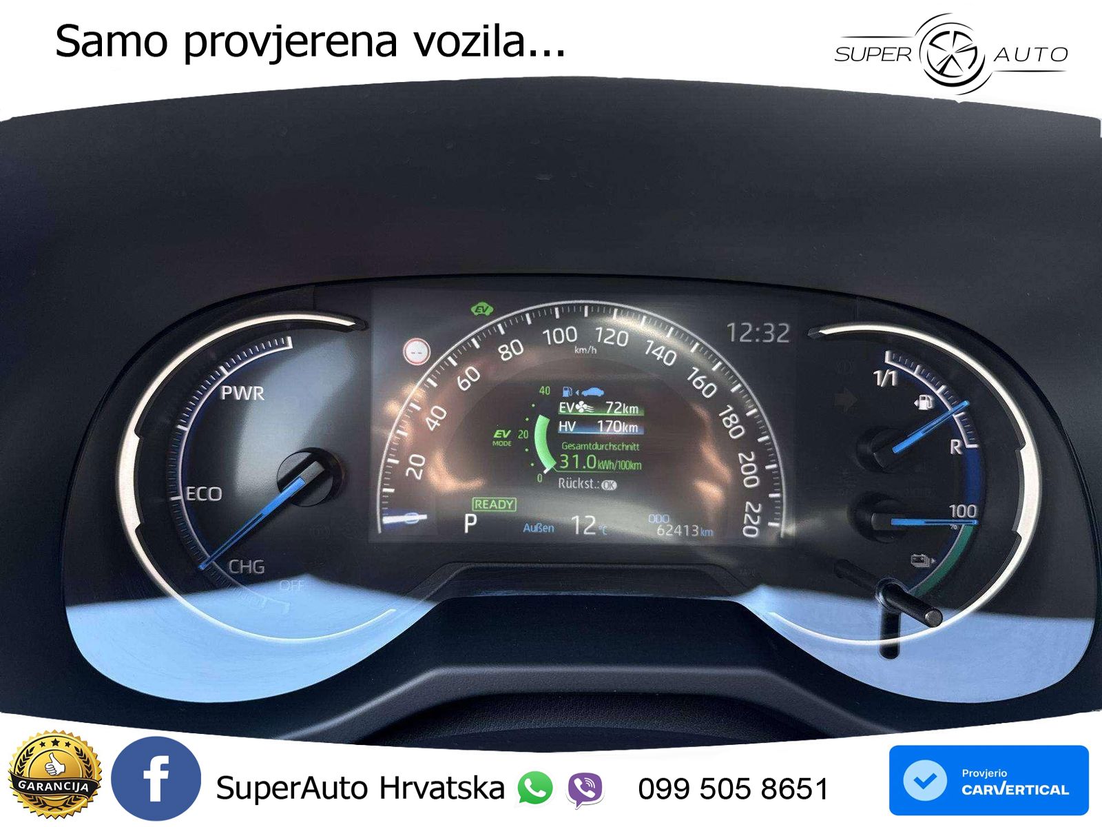 Toyota RAV4 Prime 2.5 D-4S (302 KS) Hybrid E-Four e-CVT LED+GR SJED+ACC