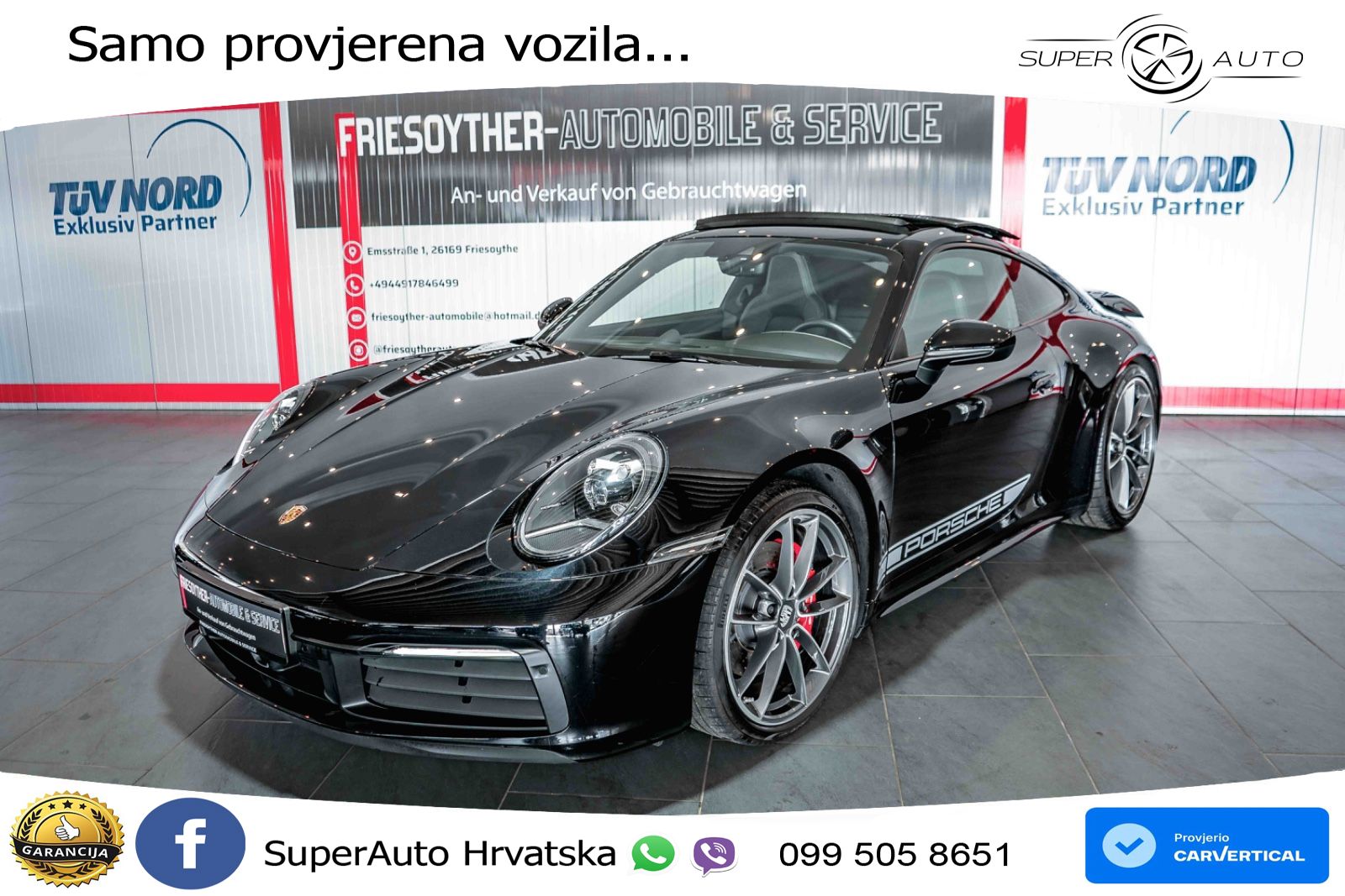 Porsche 911 Carrera S 3.0 (450 KS) PDK ZRAČNI+ACC+GR SJED+KAM+PANO