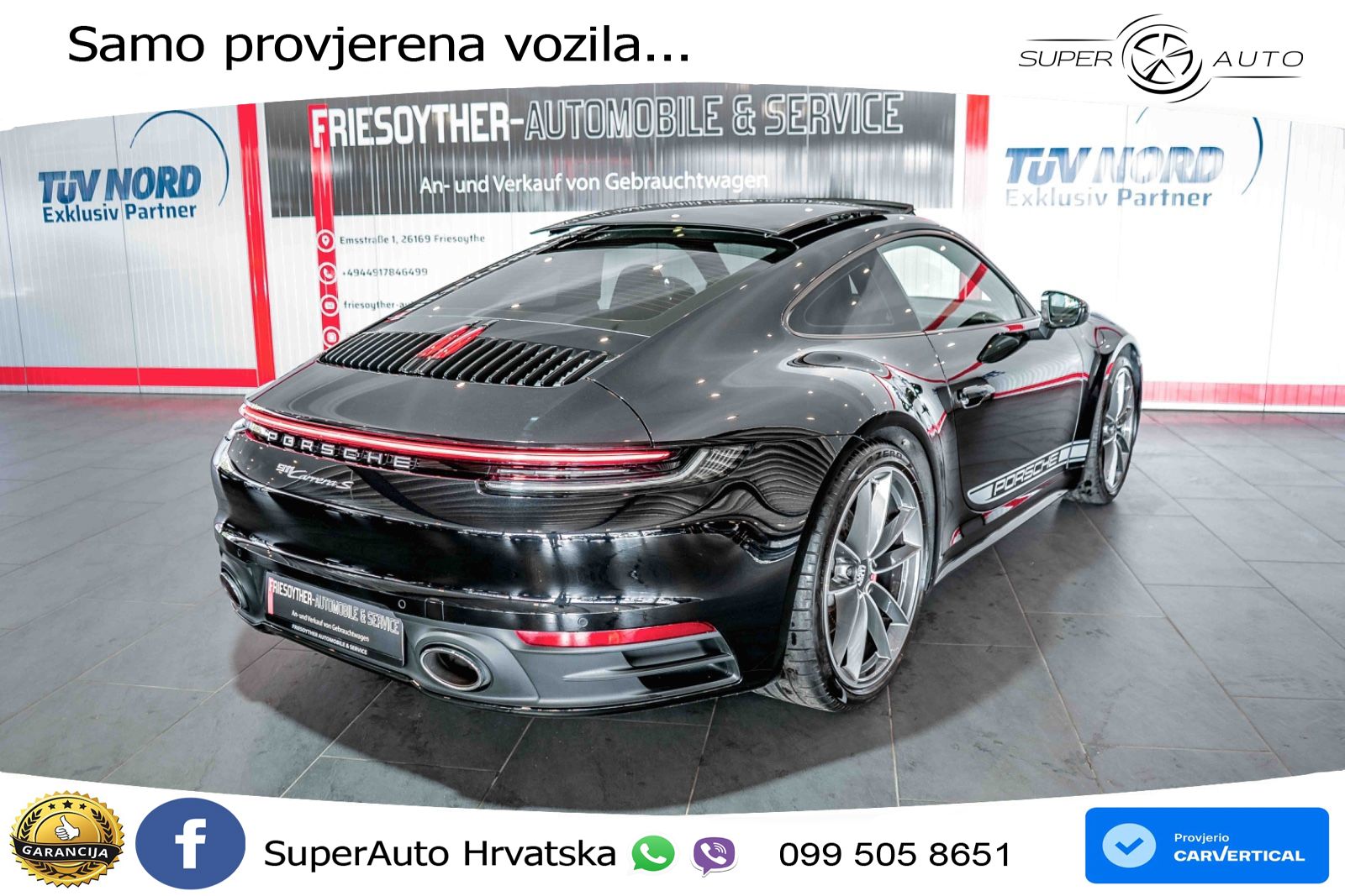 Porsche 911 Carrera S 3.0 (450 KS) PDK ZRAČNI+ACC+GR SJED+KAM+PANO