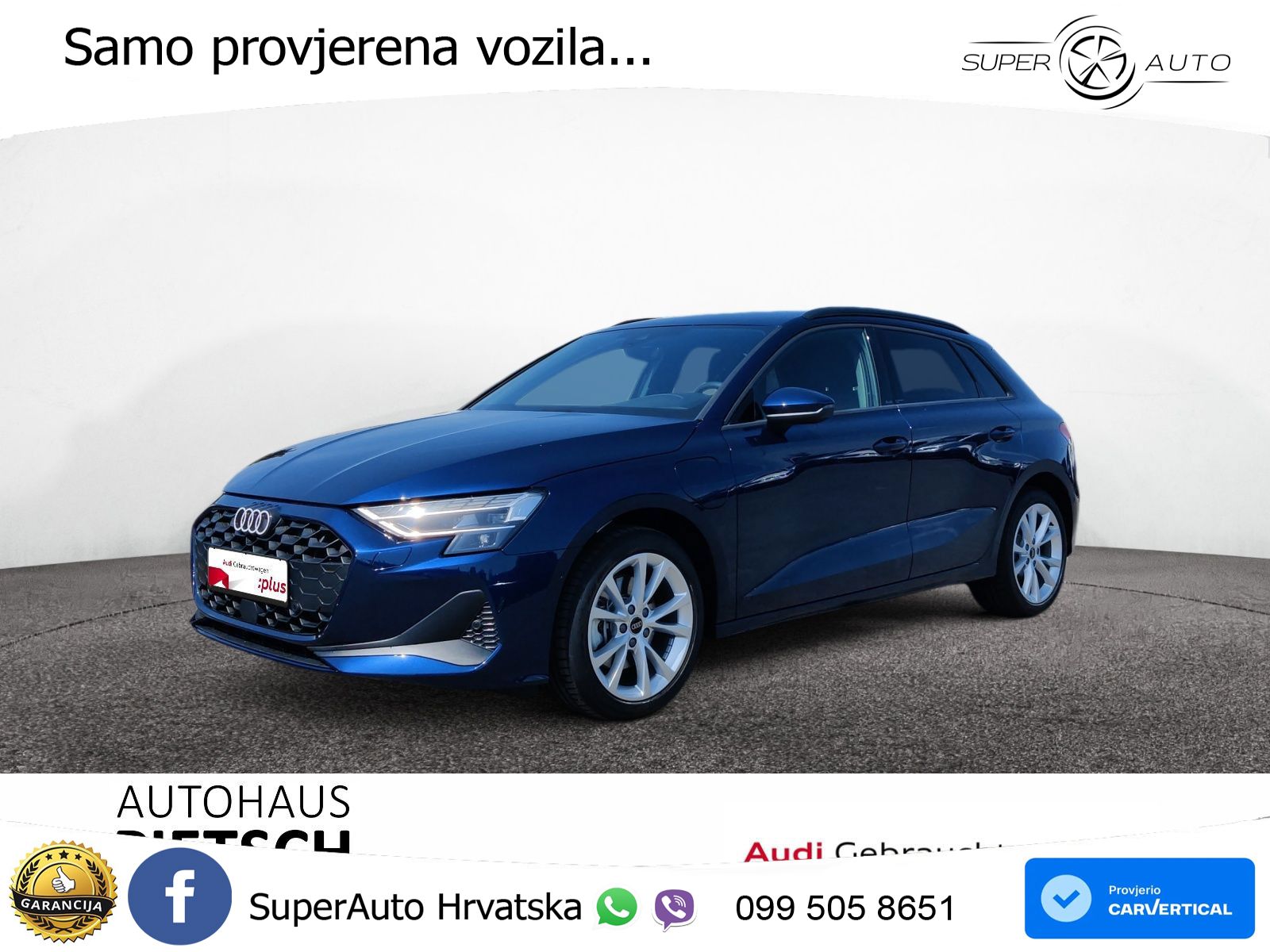 Audi A3 Sportback 40 TFSI e (204 KS) Plug-in Hybrid S tronic LED+GR SJED+ACC