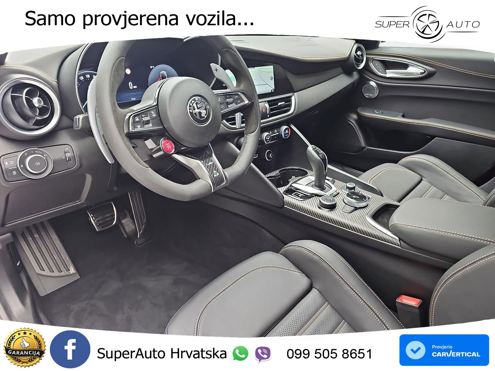 Alfa Romeo Giulia Quadrifoglio 2.9 V6 Bi-Turbo (520 KS) Automatic LED+GR SJED+ACC