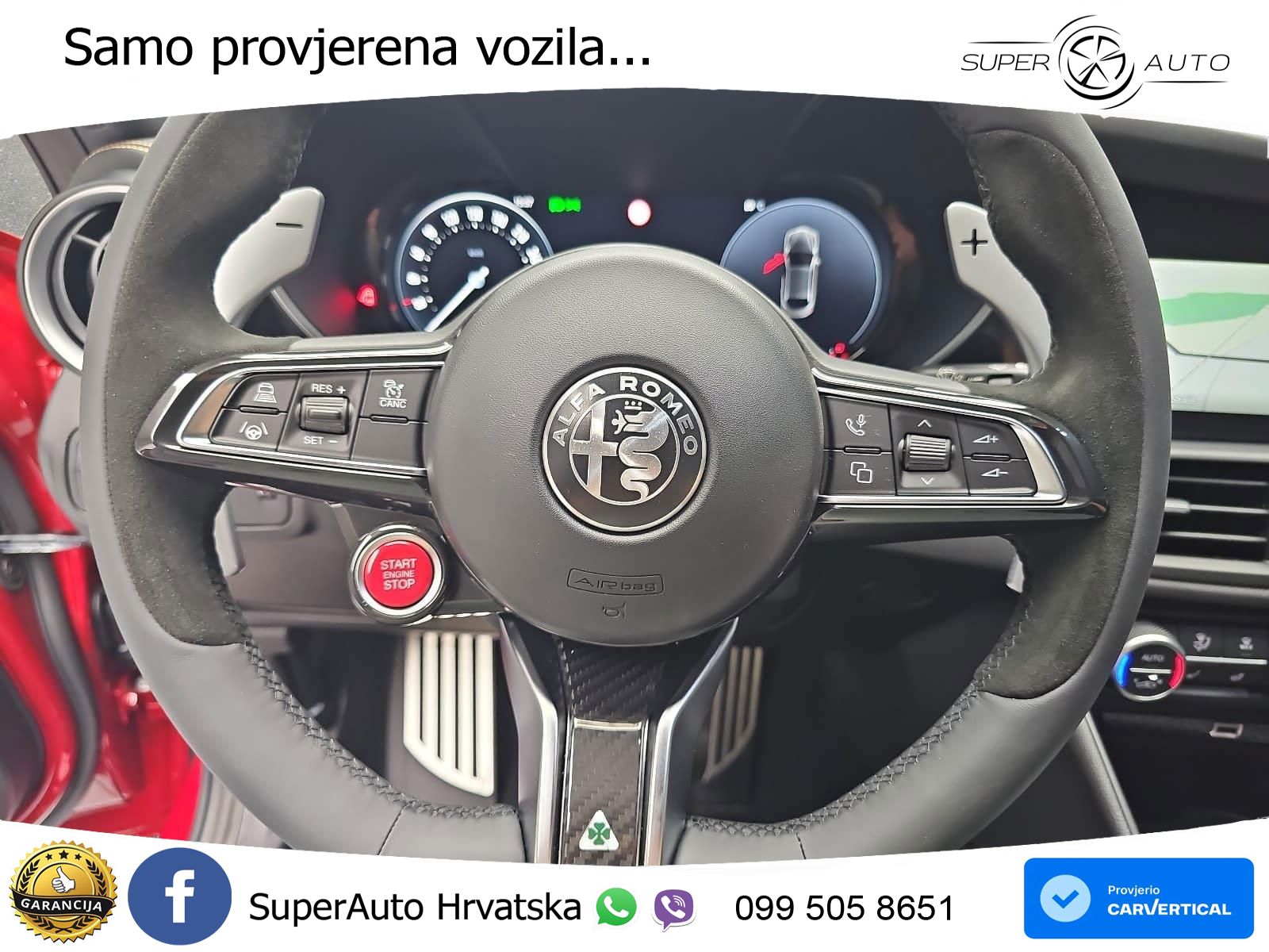 Alfa Romeo Giulia Quadrifoglio 2.9 V6 Bi-Turbo (520 KS) Automatic LED+GR SJED+ACC