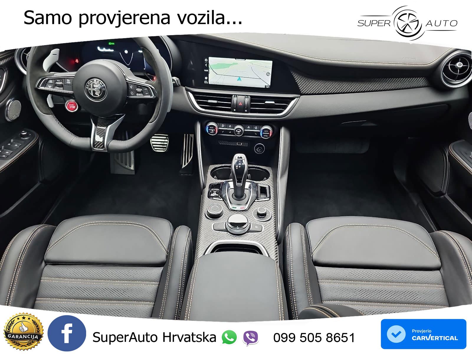 Alfa Romeo Giulia Quadrifoglio 2.9 V6 Bi-Turbo (520 KS) Automatic LED+GR SJED+ACC