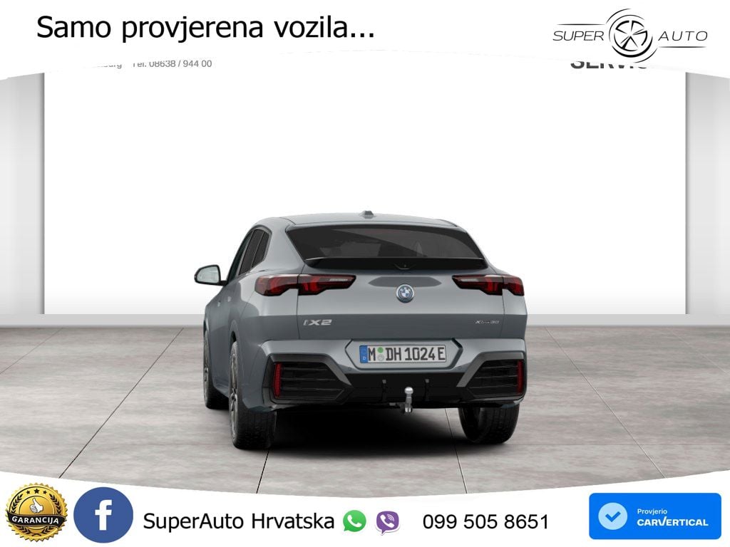 BMW iX2 66.5 kWh (313 KS) xDrive30 M Sport LED+GR SJED+ACC