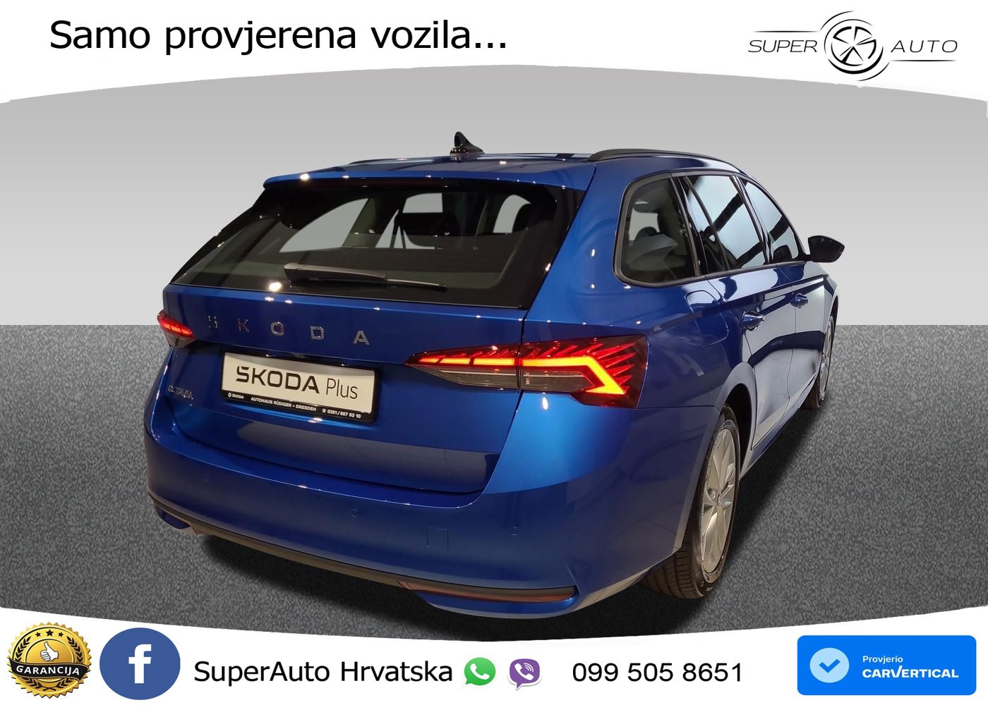 Škoda Octavia Combi 1.5 TSI (150 KS) DSG Selection MATRIX+GR SJED+KAM
