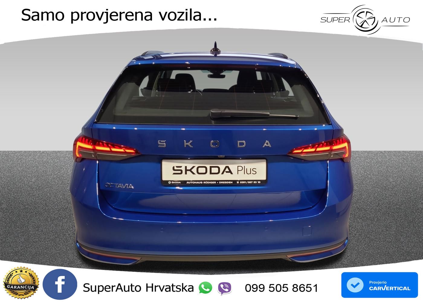Škoda Octavia Combi 1.5 TSI (150 KS) DSG Selection MATRIX+GR SJED+KAM