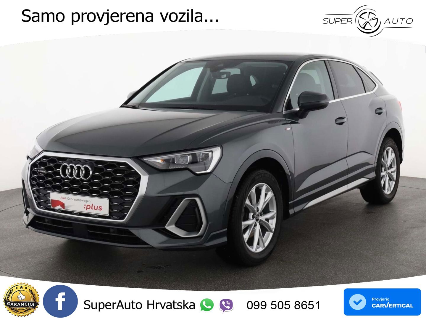 Audi Q3 Sportback 35 TDI (150 KS) quattro S tronic S line LED+GR SJED+ACC