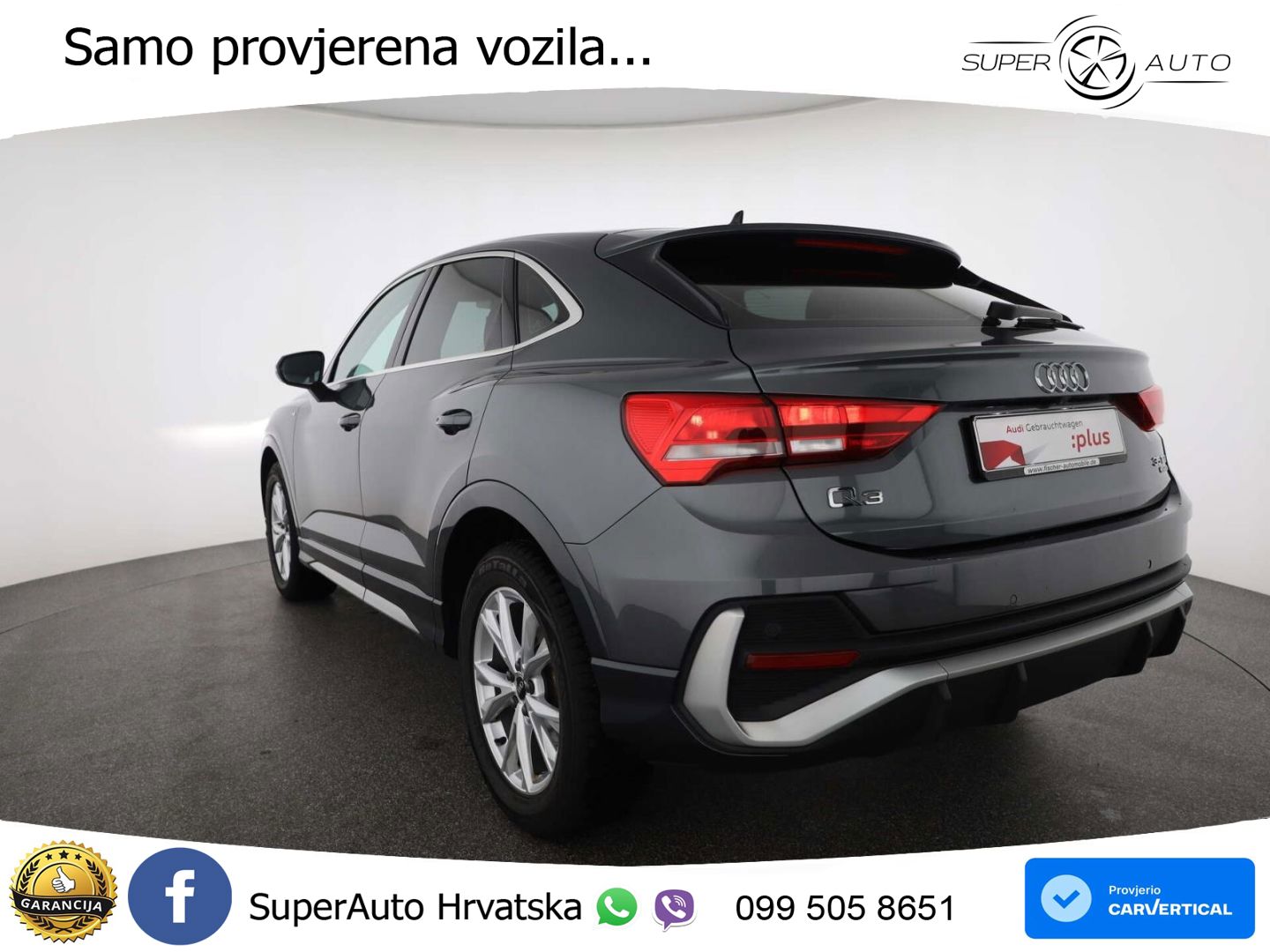 Audi Q3 Sportback 35 TDI (150 KS) quattro S tronic S line LED+GR SJED+ACC