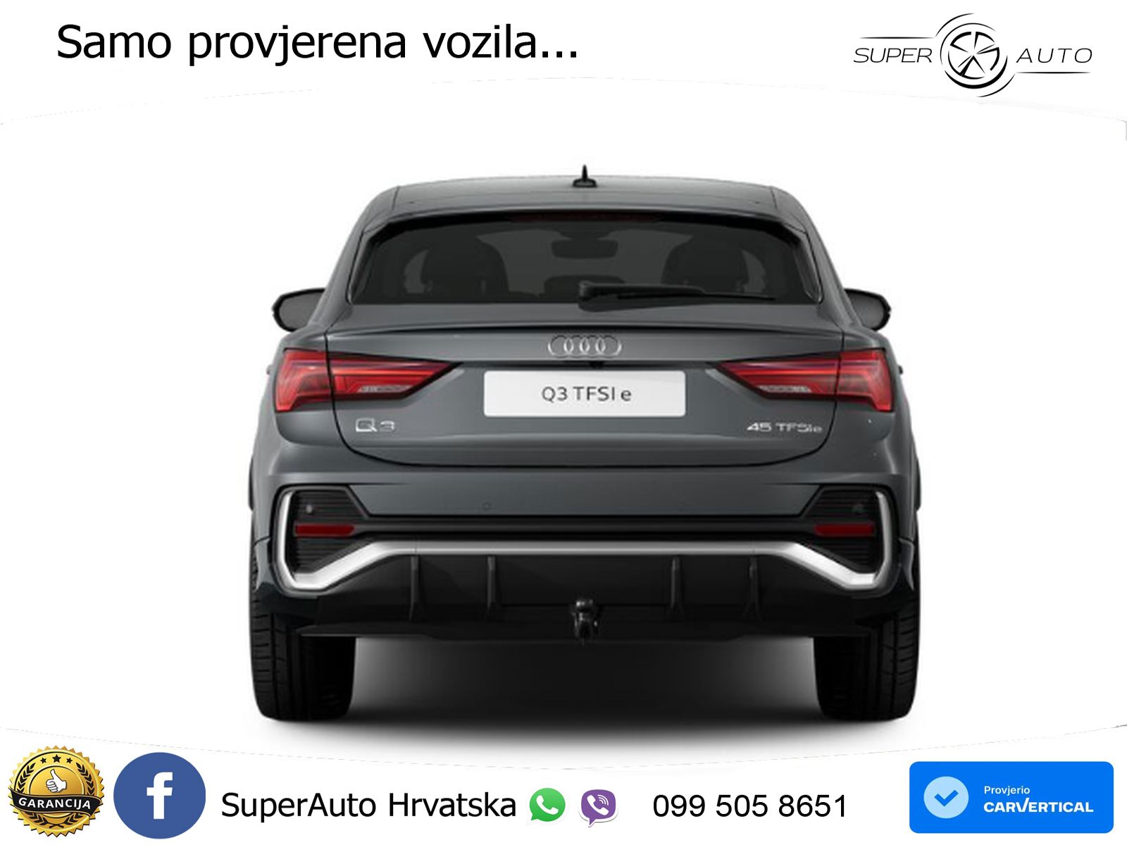 Audi Q3 Sportback 45 TFSIe (245 KS) S tronic S line MATRIX+GR SJED+KAM
