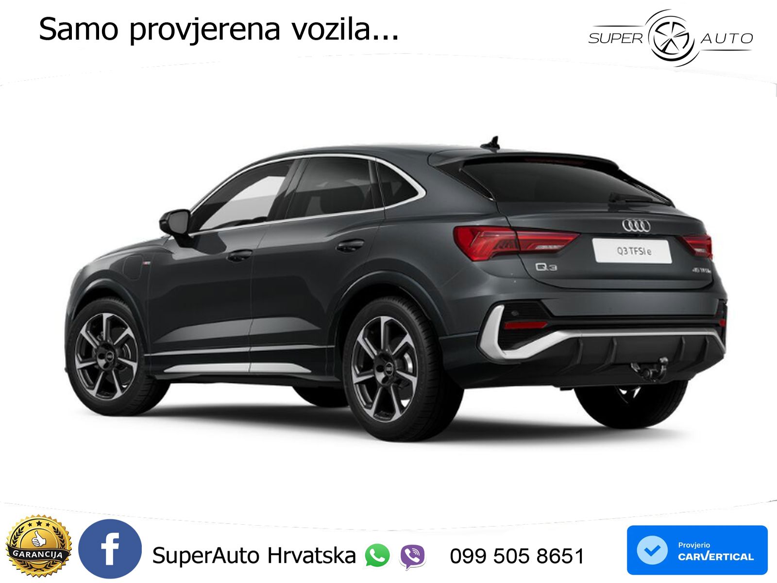 Audi Q3 Sportback 45 TFSIe (245 KS) S tronic S line MATRIX+GR SJED+KAM