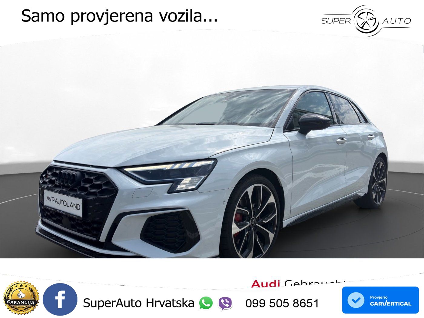 Audi S3 2.0 TFSI (310 KS) quattro S tronic MATRIX+GR SJED+KAM