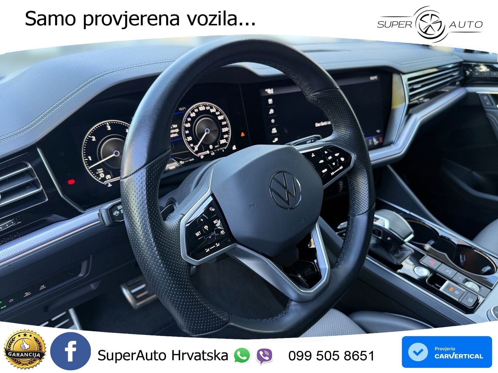 Volkswagen Touareg 3.0 V6 TDI (286 KS) 4MOTION Tiptronic R-Line ZRAČNI+ACC+GR SJED+KAM+PANO