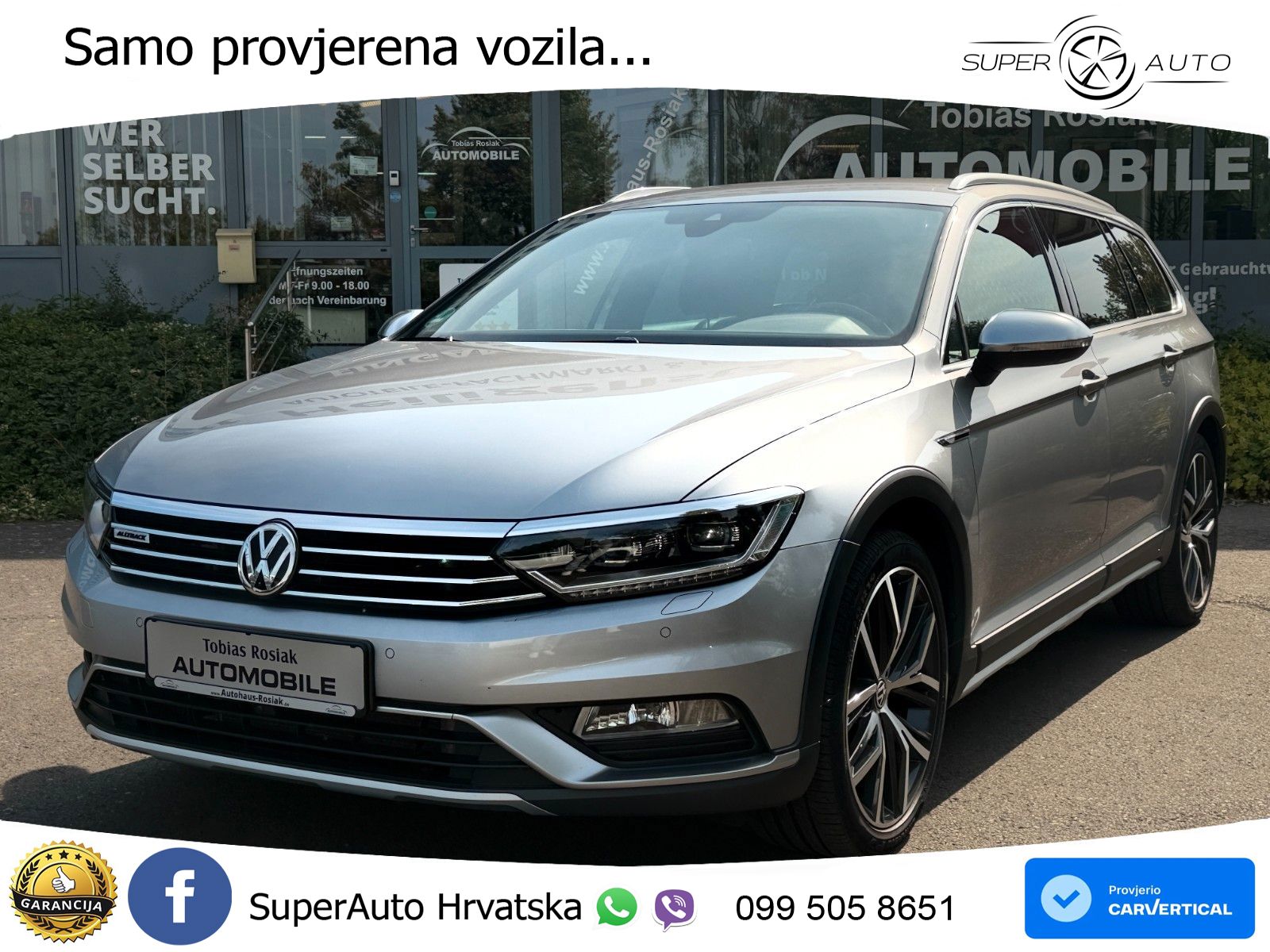 Volkswagen Passat Variant 2.0 TDI (190 KS) 4MOTION DSG LED+GR SJED+ACC