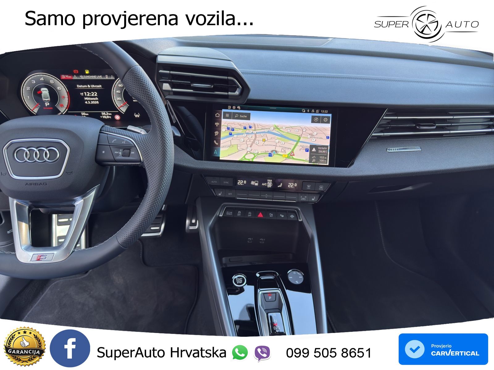 Audi A3 Limuzina 35 TFSI (150 KS) S tronic S line MATRIX+GR SJED+KAM