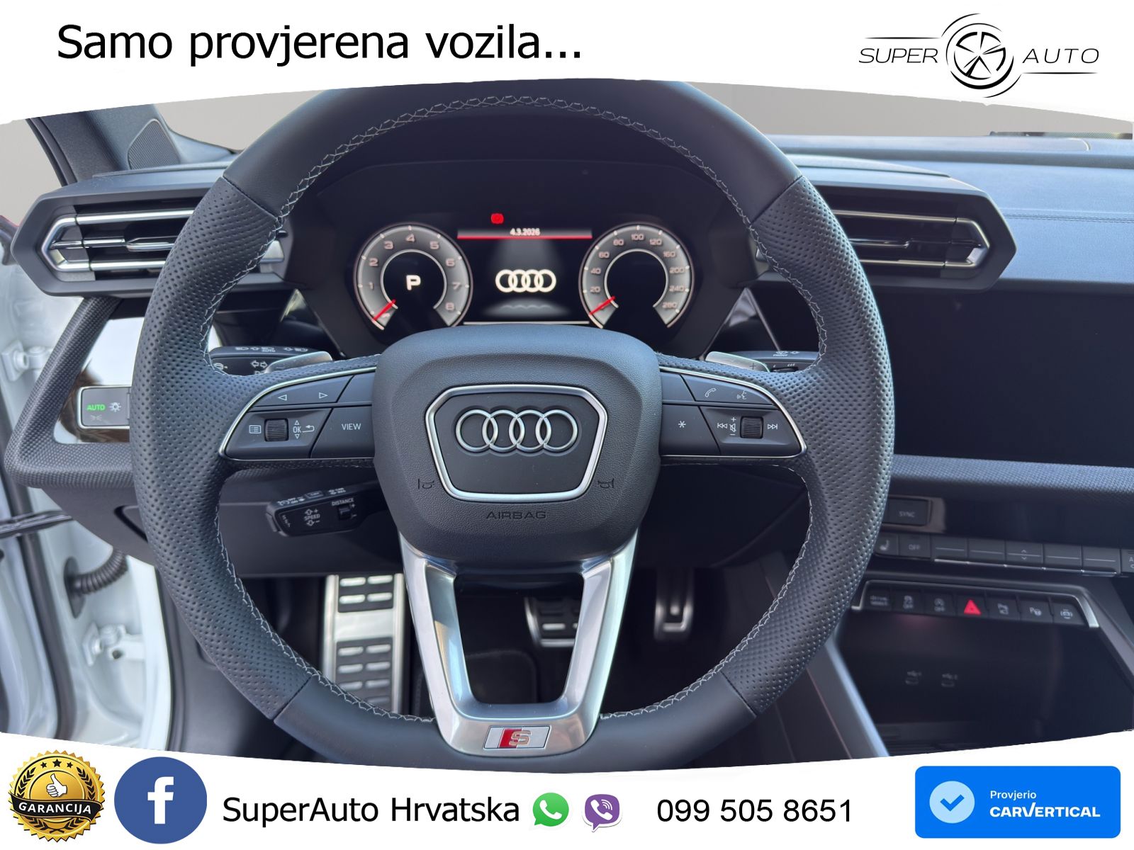 Audi A3 Limuzina 35 TFSI (150 KS) S tronic S line MATRIX+GR SJED+KAM