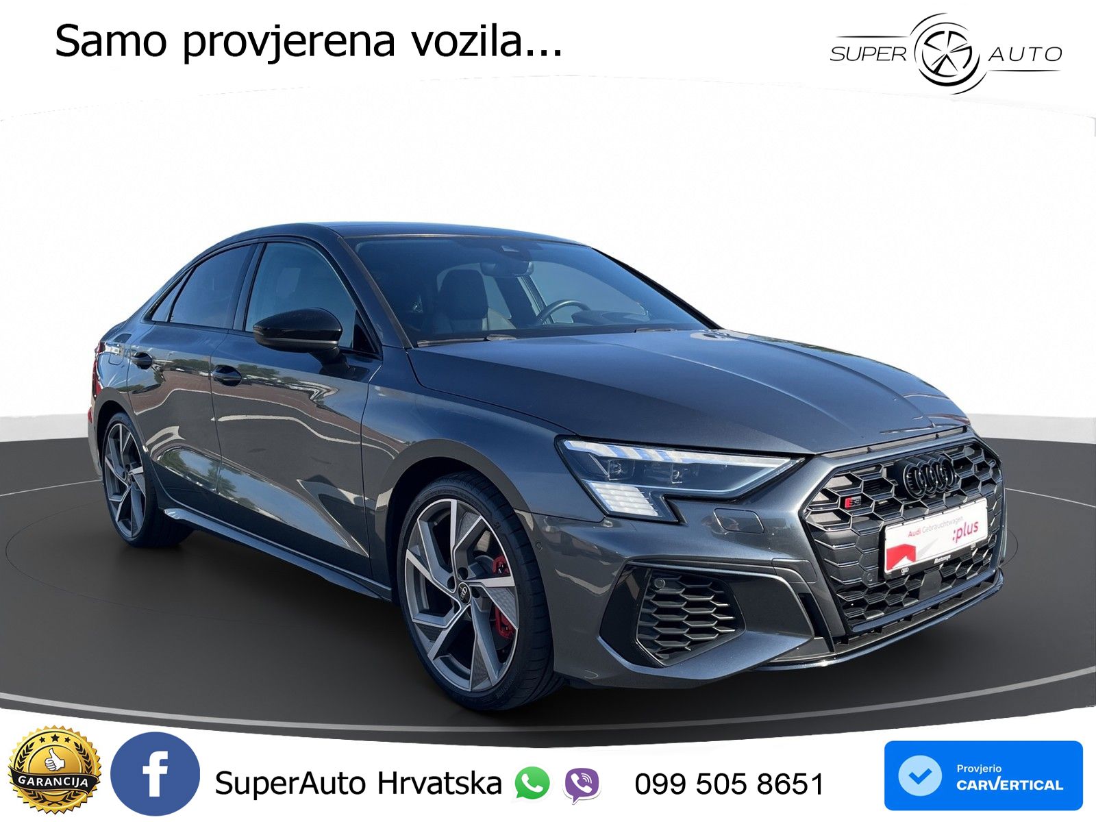 Audi S3 Limuzina 2.0 TFSI (310 KS) quattro S tronic LED+GR SJED+ACC