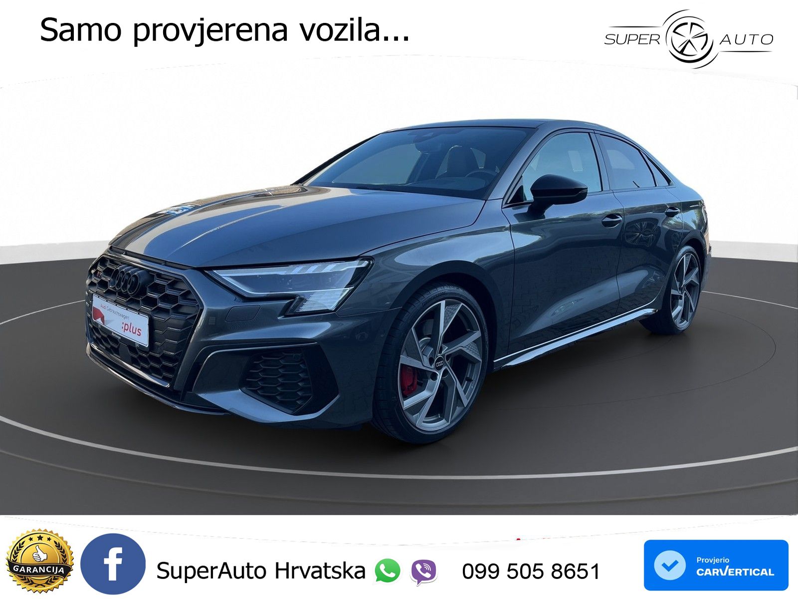 Audi S3 Limuzina 2.0 TFSI (310 KS) quattro S tronic LED+GR SJED+ACC