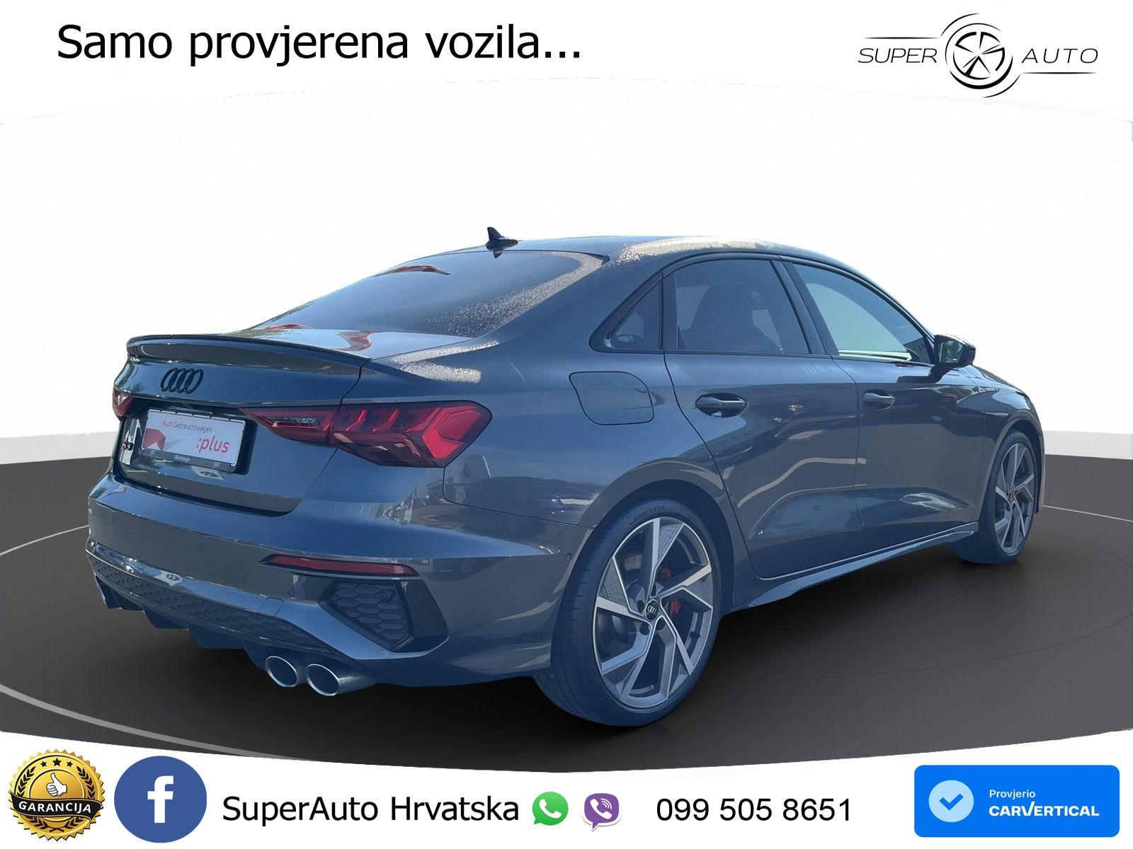Audi S3 Limuzina 2.0 TFSI (310 KS) quattro S tronic LED+GR SJED+ACC