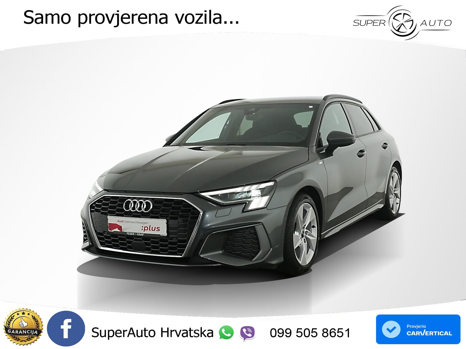 Audi A3 35 TFSI (150 KS) S tronic S line LED+GR SJED+ACC