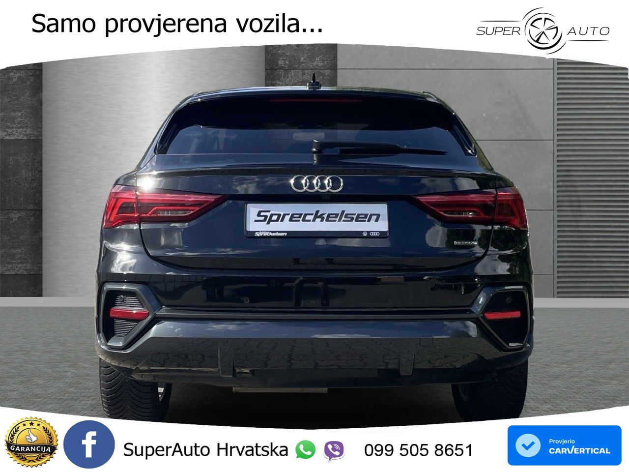 Audi Q3 Sportback 40 TDI (190 KS) quattro S tronic LED+GR SJED+ACC