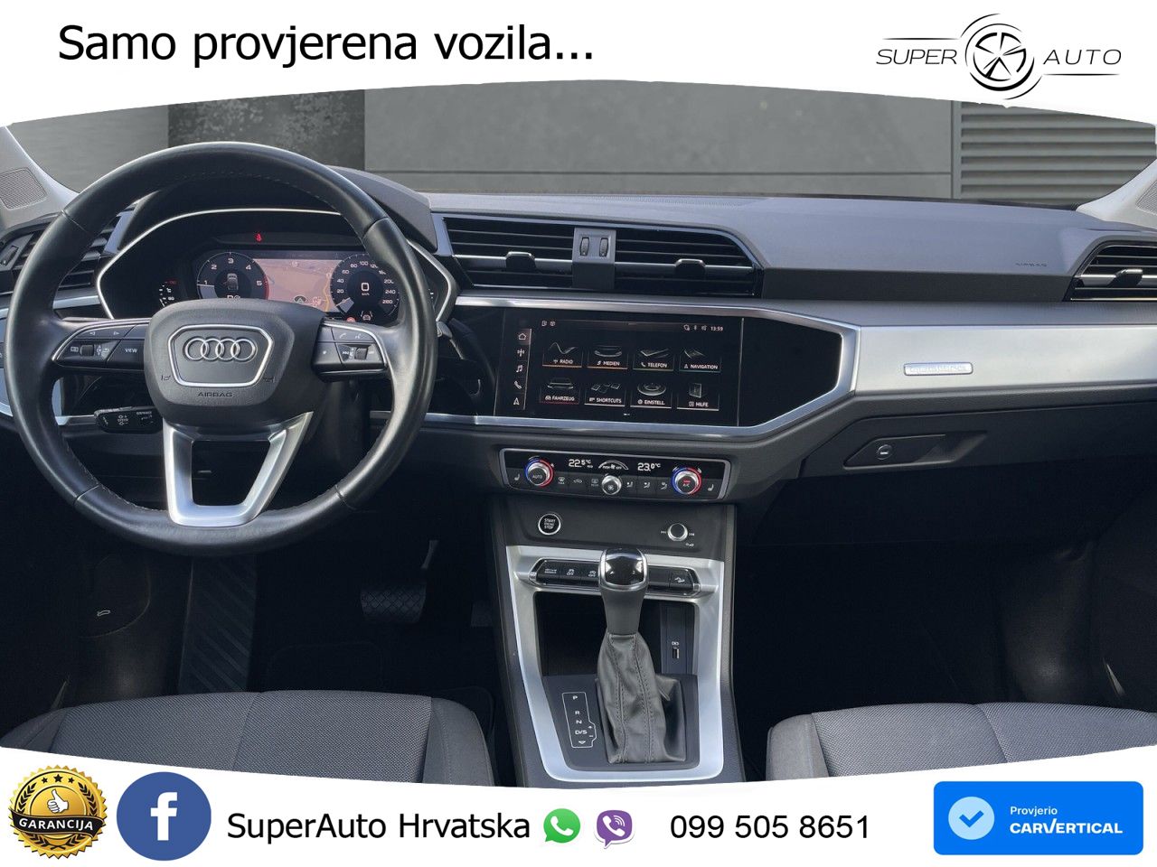Audi Q3 Sportback 40 TDI (190 KS) quattro S tronic LED+GR SJED+ACC