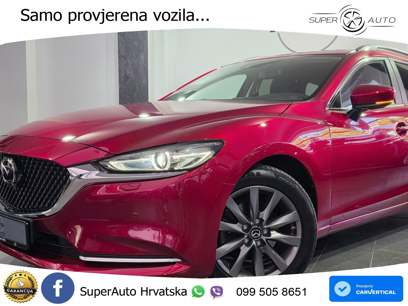 Mazda 6 Sport Combi 2.0 SKYACTIV-G (165 KS) SKYACTIV-Drive LED+GR SJED+ACC