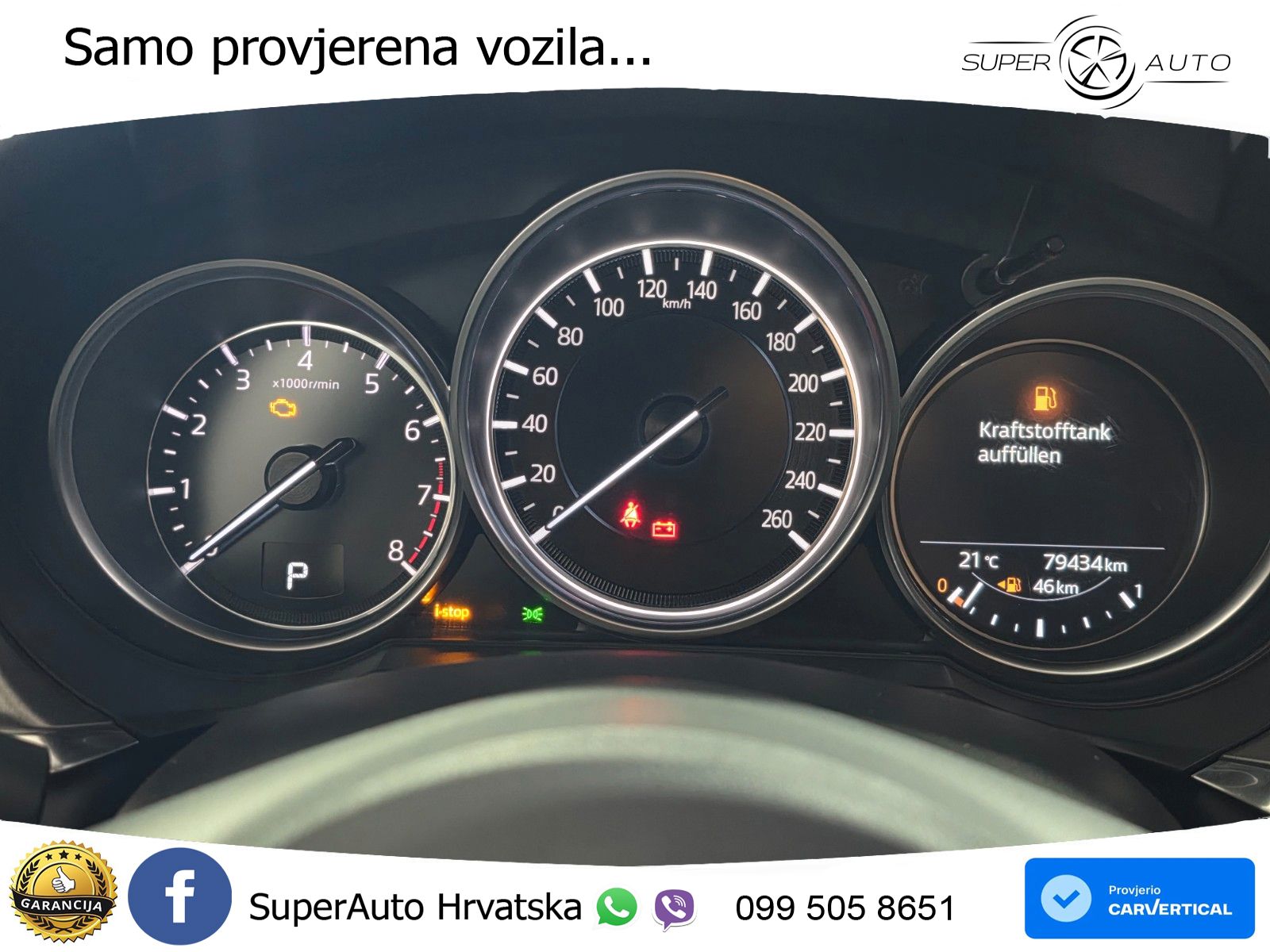 Mazda 6 Sport Combi 2.0 SKYACTIV-G (165 KS) SKYACTIV-Drive LED+GR SJED+ACC