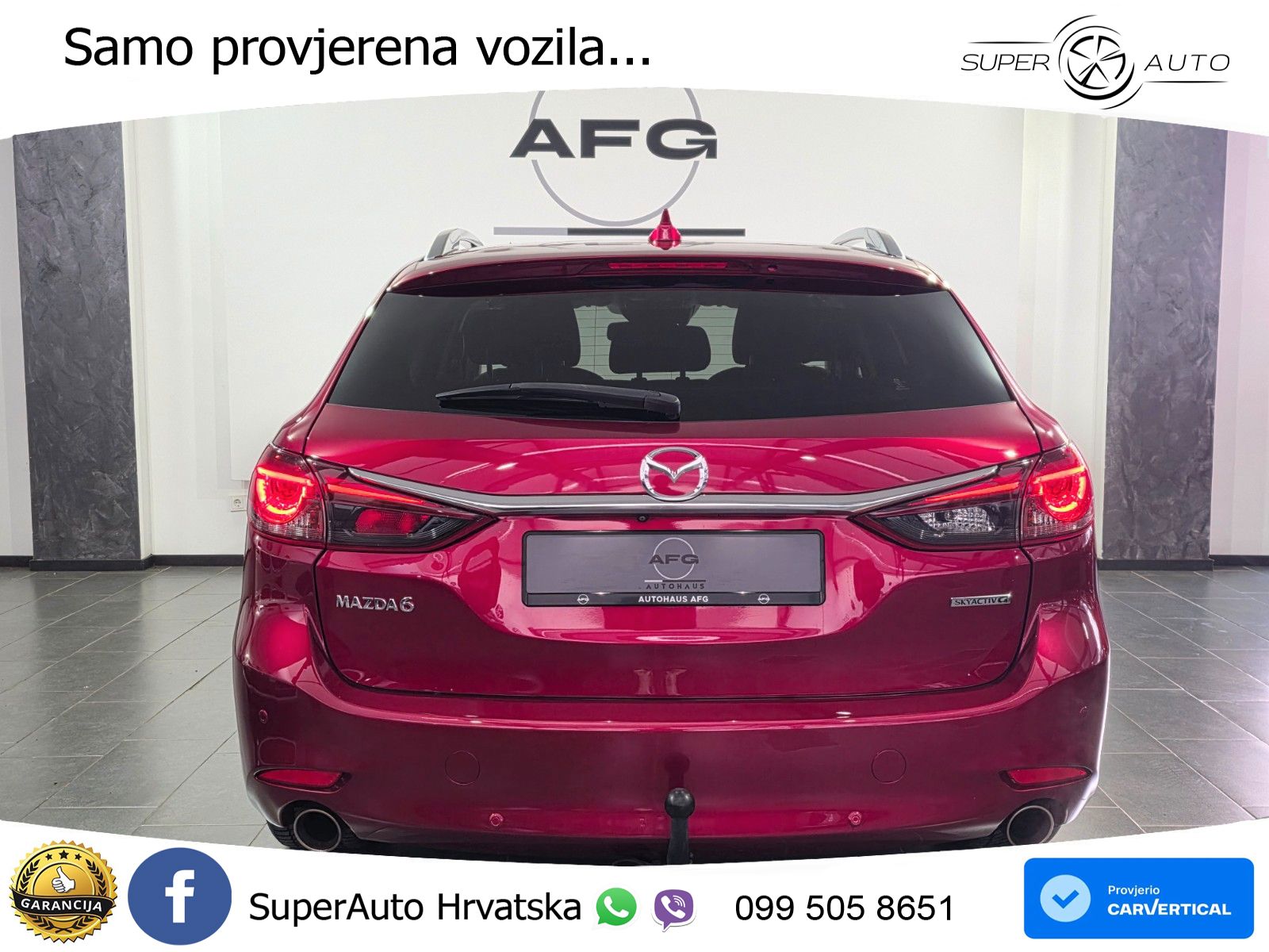 Mazda 6 Sport Combi 2.0 SKYACTIV-G (165 KS) SKYACTIV-Drive LED+GR SJED+ACC