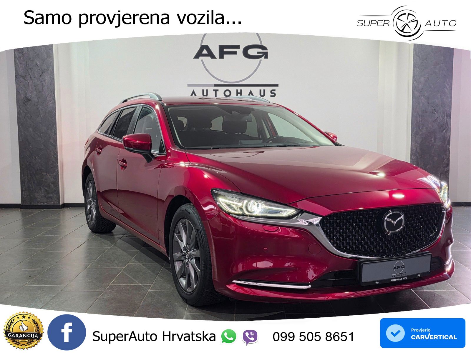 Mazda 6 Sport Combi 2.0 SKYACTIV-G (165 KS) SKYACTIV-Drive LED+GR SJED+ACC