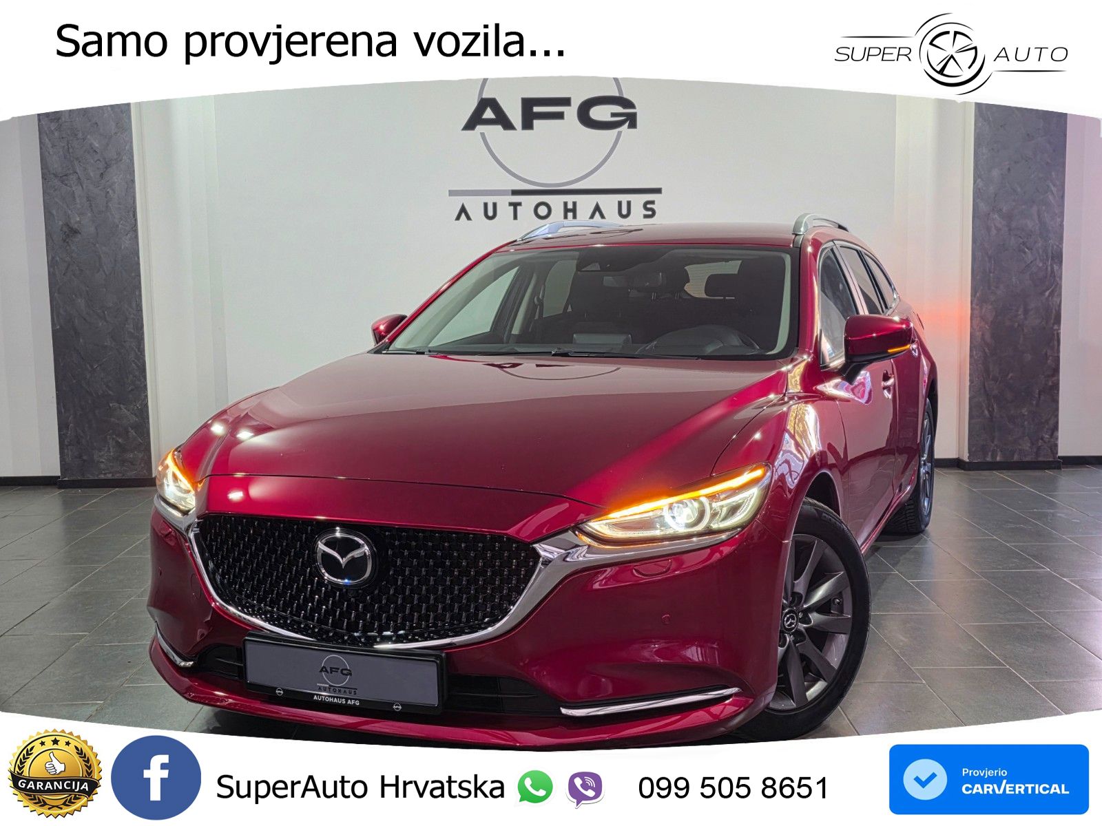 Mazda 6 Sport Combi 2.0 SKYACTIV-G (165 KS) SKYACTIV-Drive LED+GR SJED+ACC